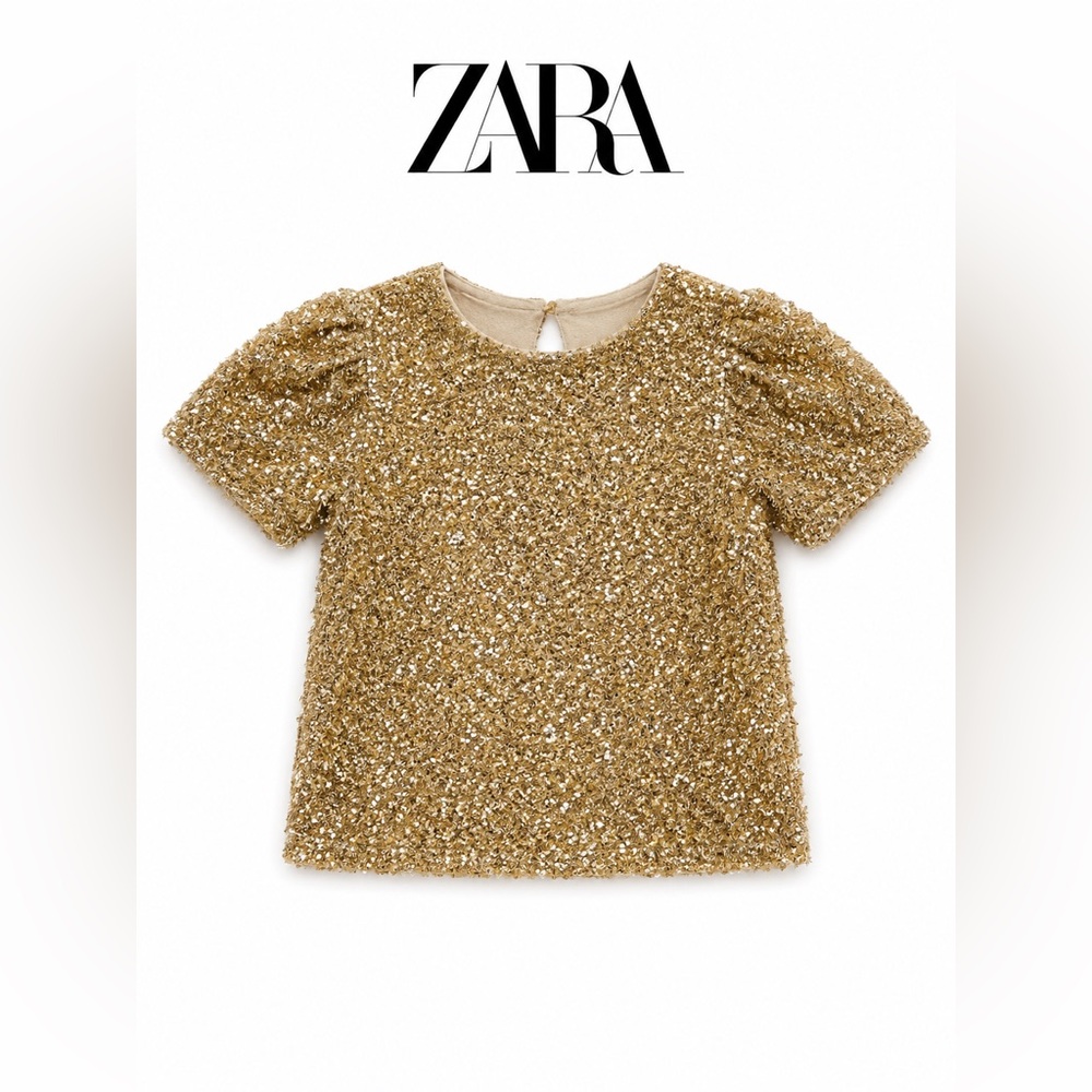 Zara Girls Sequined Top